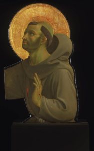 Beato Angelico, San Francesco, frammento della Crocifissione della Confraternita di San Niccolò al Ceppo, Philadelphia Museum of Art