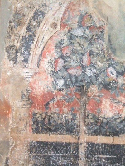 Frammento di decorazione parietale, proveniente da una casa dei Sassetti, Foresteria, Museo di San Marco, Firenze