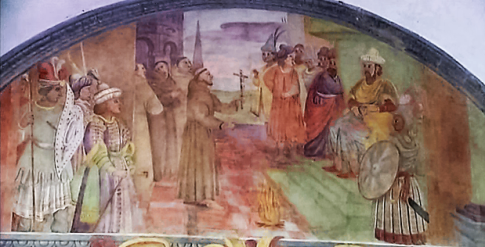 Domenico Manfredi: Lunetta VII, Francesco davanti al sultano