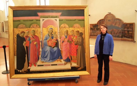 Silvia Verdianelli, che ha eseguito il restauro