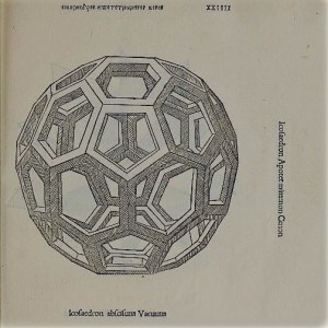 Icosaedro troncato vuoto (da Luca Pacioli e Leonardo da Vinci, De Divina Proportione)