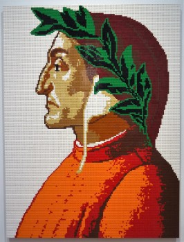 Ai Weiwei: Ritratto di Dante Alighieri in LEGO, 2016 (da Sandro Botticelli, Ritratto di Dante, Collezione privata, Ginevra)