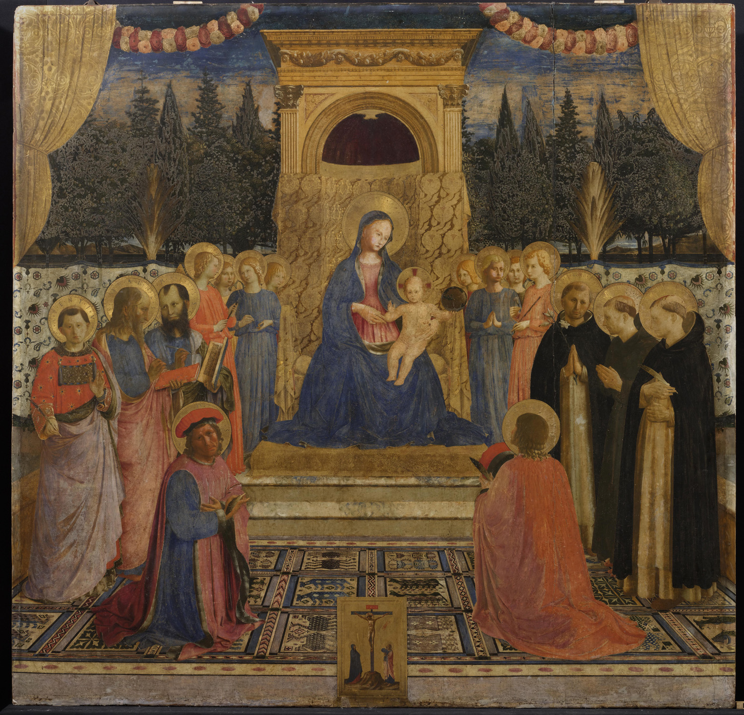 Beato-Angelico-Pala-di-San-Marco-prima-del-restauro